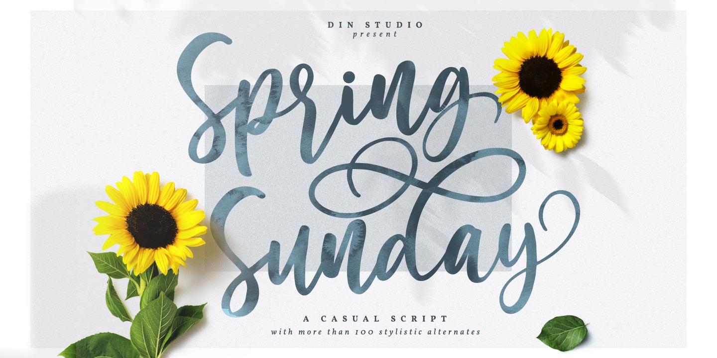 Spring Sunday Шрифт | Скачать Бесплатно Для WEB