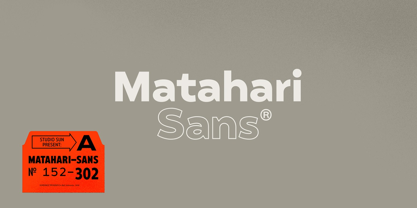 Sans extended. Matahari шрифт.