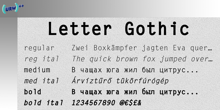 Letter Gothic