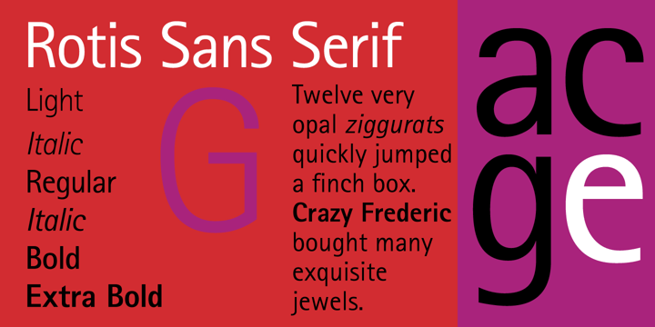 Rotis Sans Serif