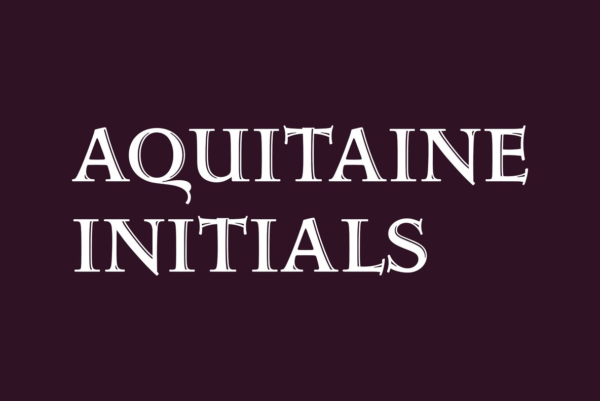 Aquitaine Initials