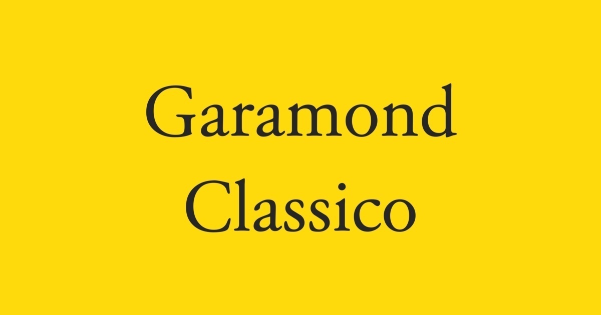 Garamond Classico