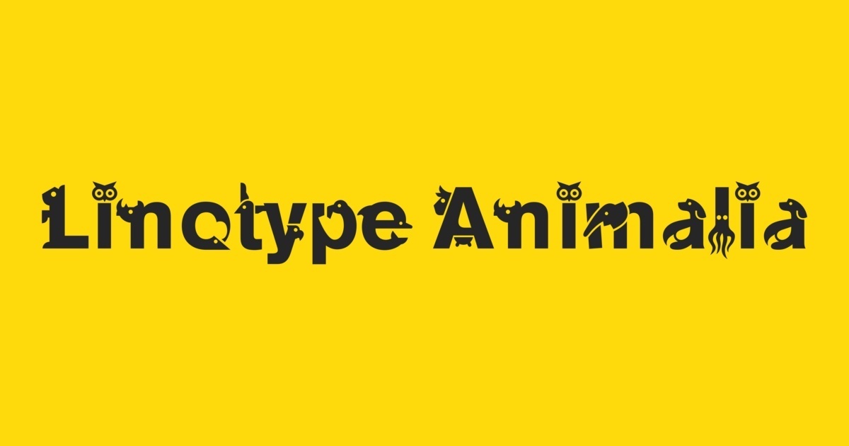 Linotype Animalia